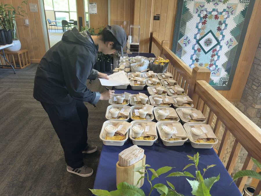 A nice lunch break at the meeting.