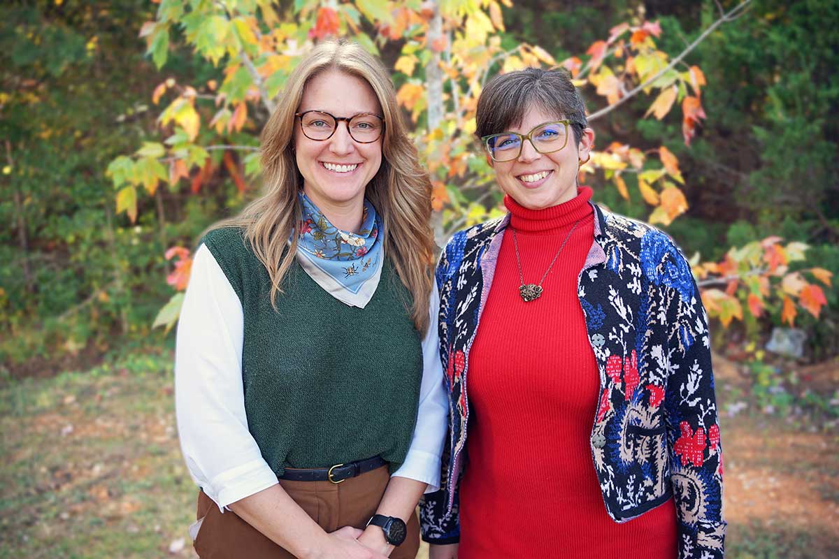 Hannah Leeper and Catherine Martini, passionate staff at TACF