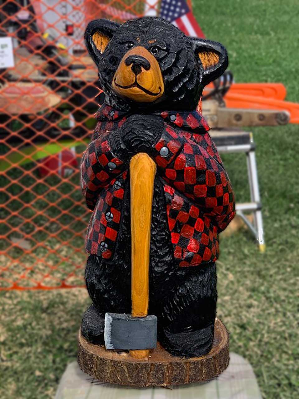 Carved bear from KY Wood Expo