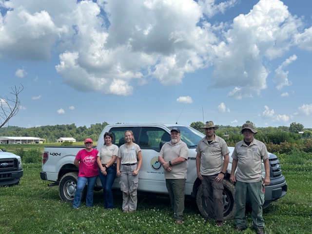 Volunteers at Morgan County Tree Nursery, KY