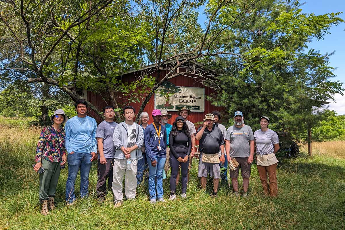 Volunteers at Joe James' Chestnut Returns Farms, SC
