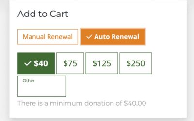 Membership Auto Renewal is Here!