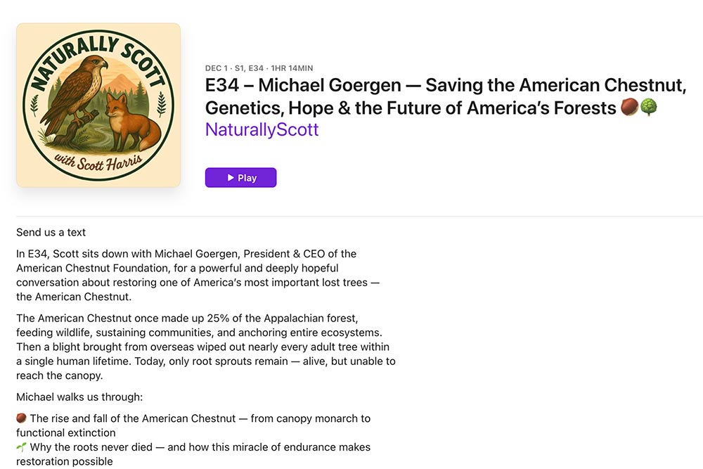 naturally-scott-podcast-2025 screen shot of Naturally Scott podcast