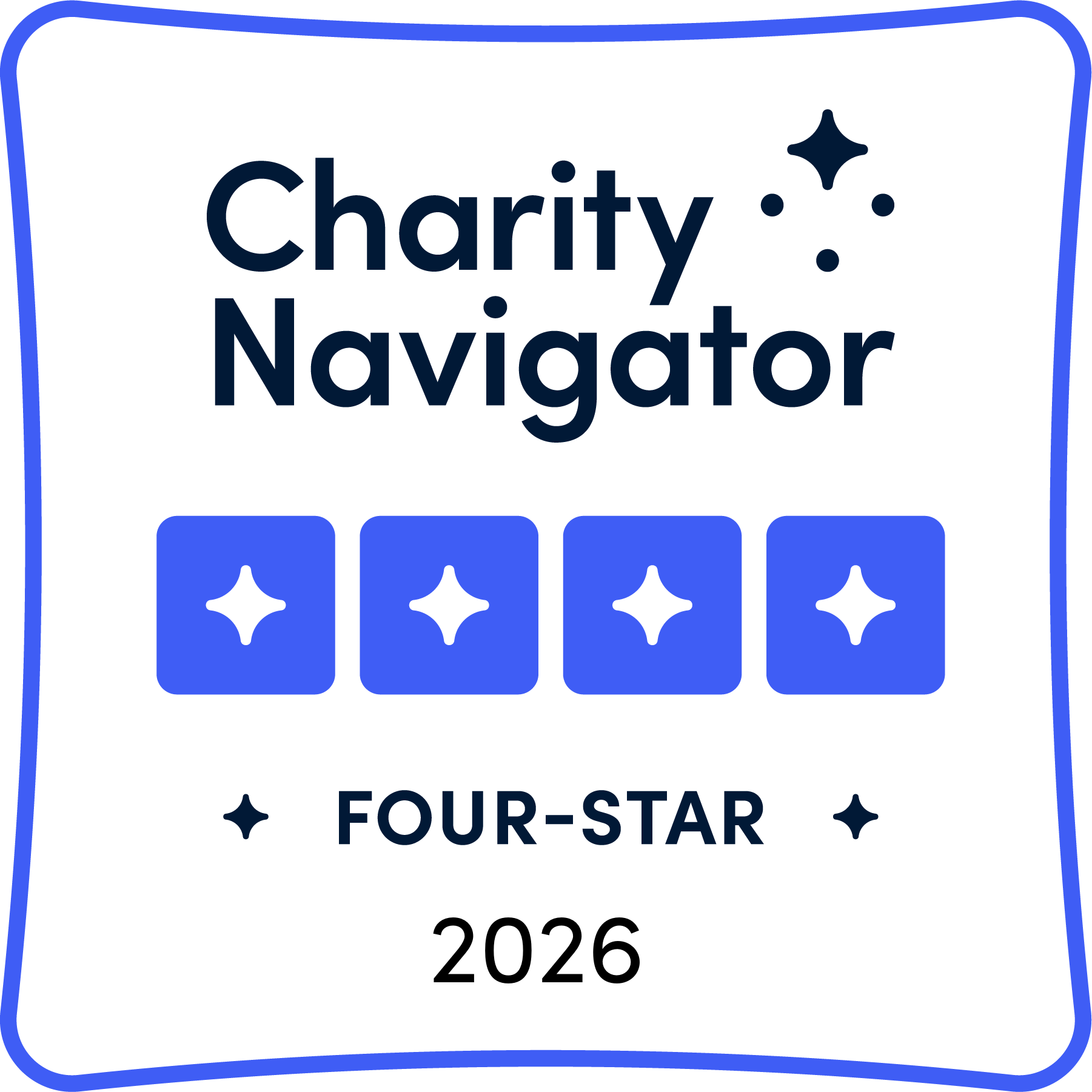 Charity Navigator 4-star rating 2026