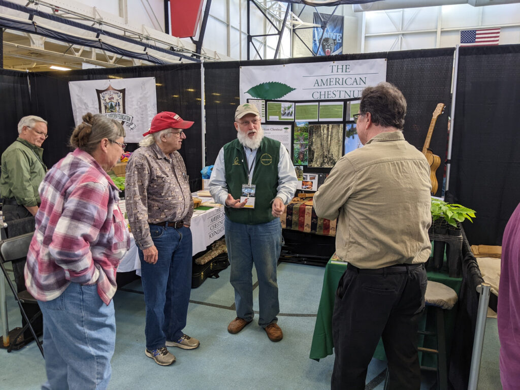 Al Faust at the TACF booth Orono, ME Sportsmen's Show