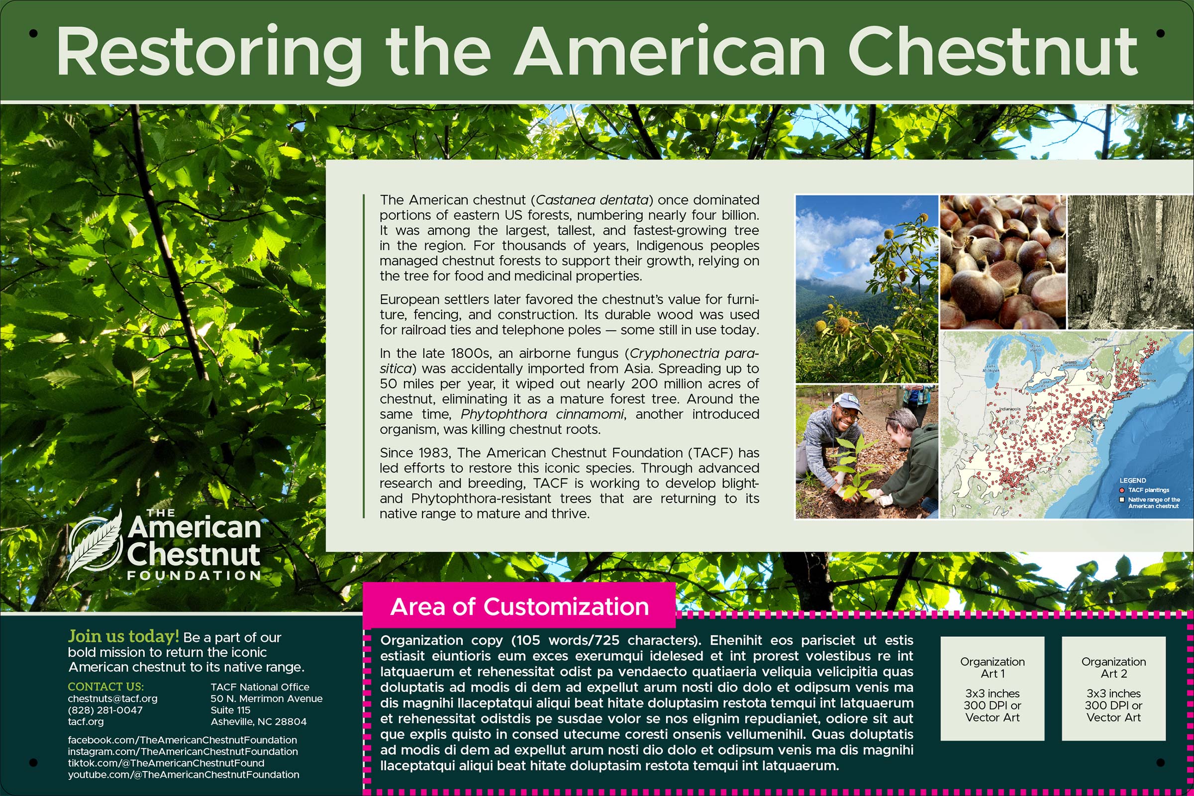 CustomHoriz_SinglePanel-2400 TACF Orchard Sign artwork, customized single panel horizontal 2026