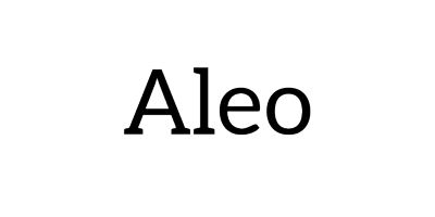 Aleo example of the font "Aleo"