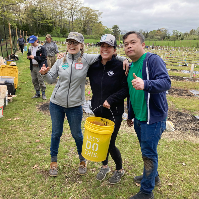 TACF volunteers at a planting